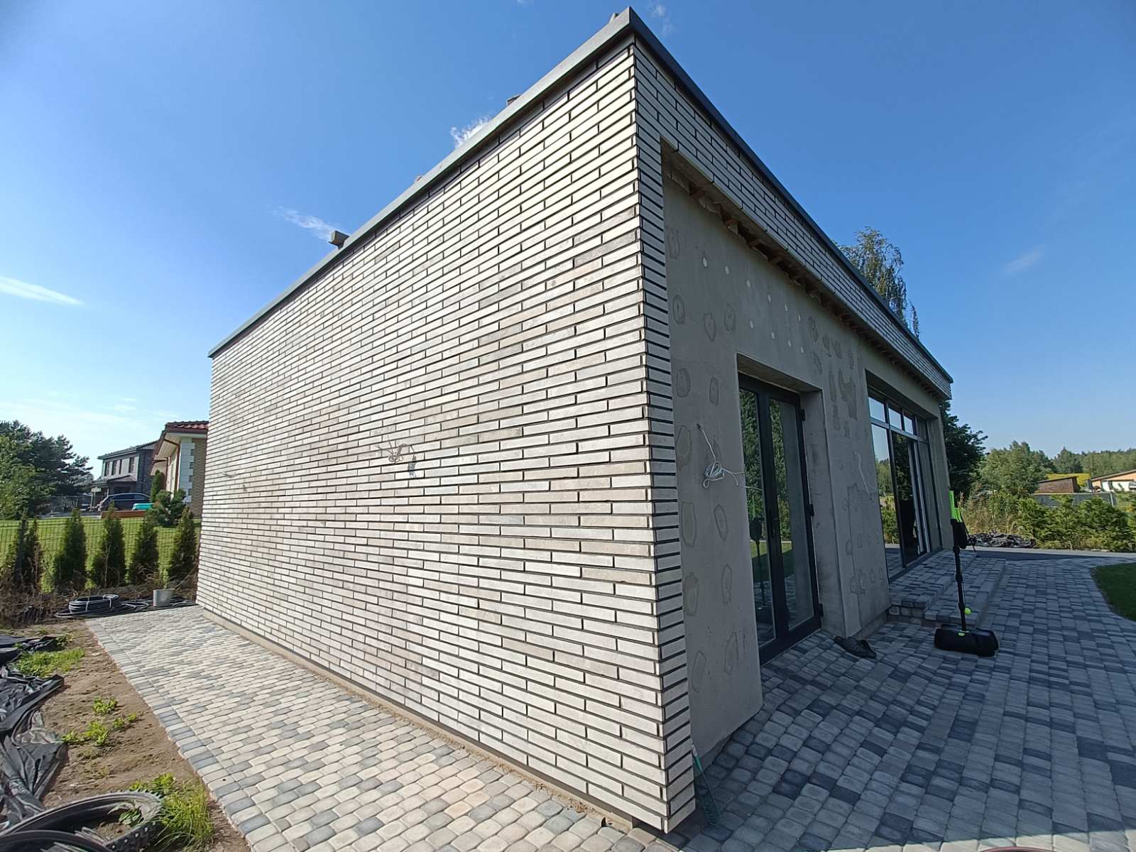 Fasadinės plytelės Urban style spalva antracitas