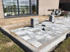 Betoninės trinkelės - trinkelių klojimas - terasos